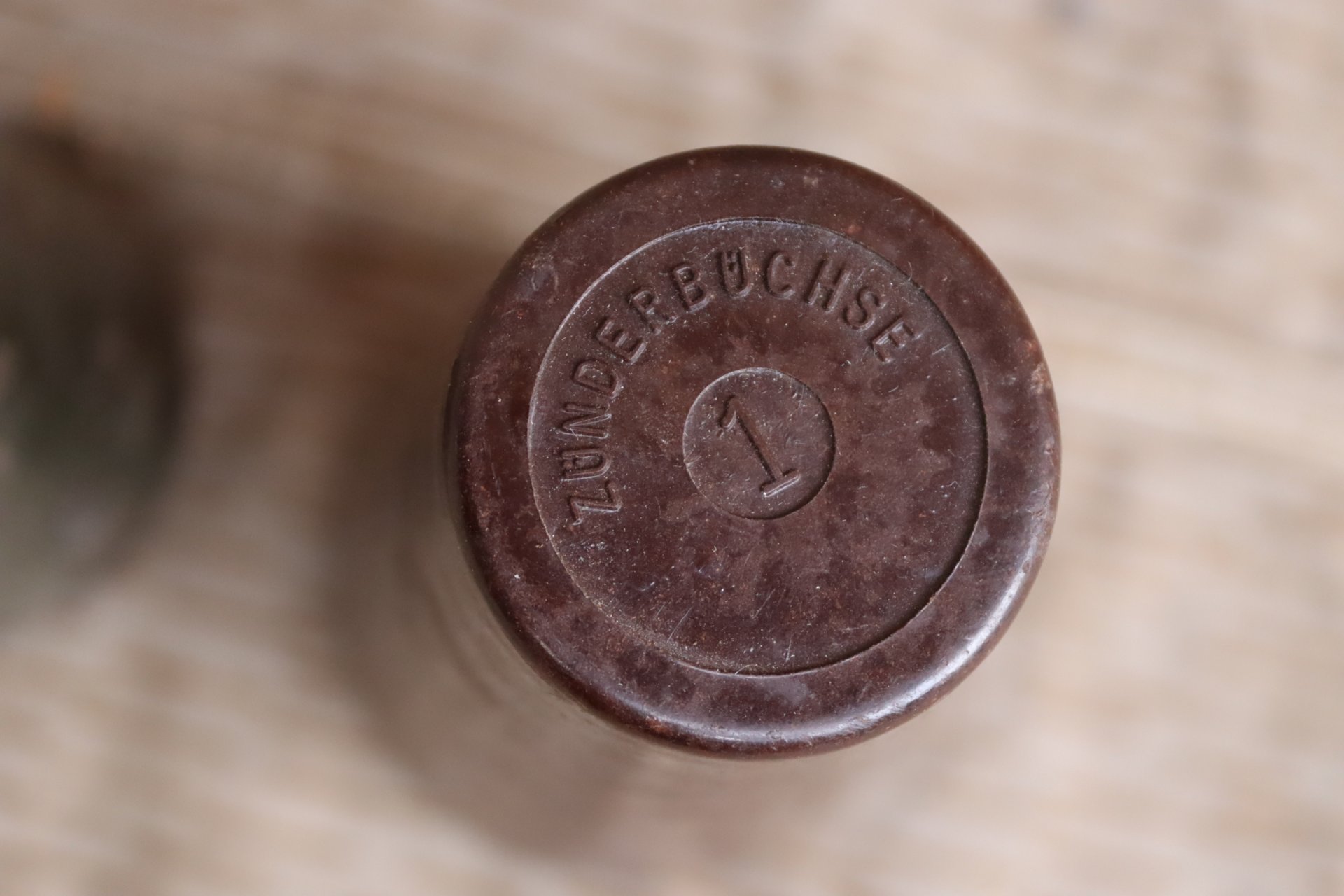 AZ23 Aufschlagzünder Wehrmacht mit Zünderdose 1943 2.Weltkrieg Deko Munition – Bild 4