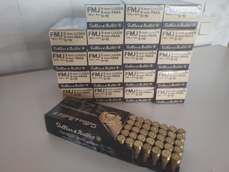1.000 Hülsen im Kaliber 9mm Luger von S&B – Bild 1