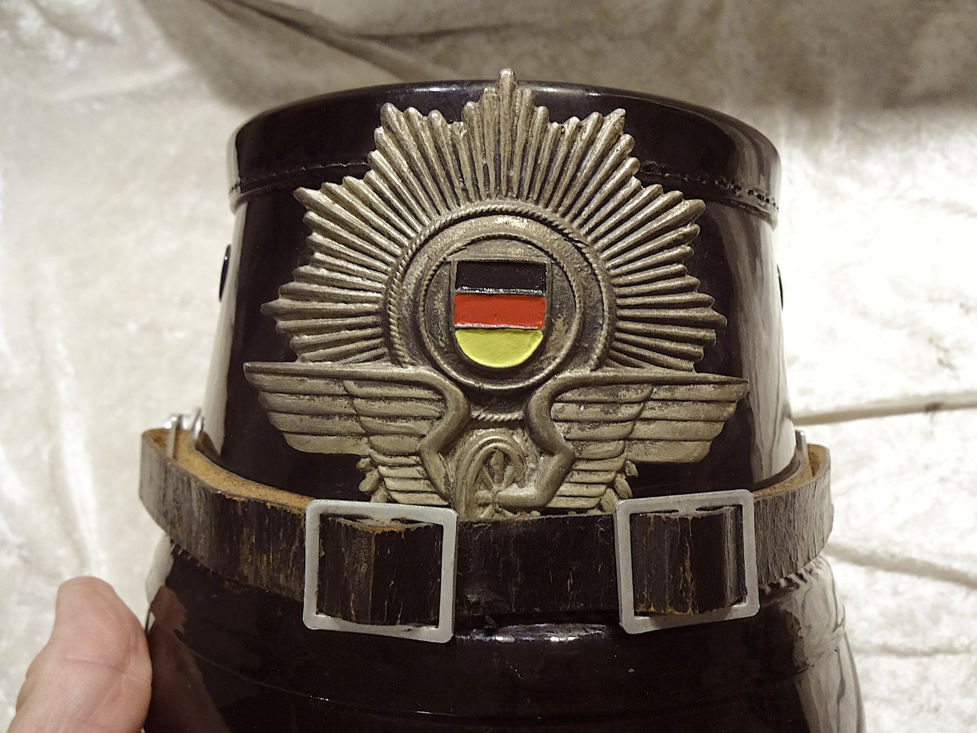Tschako DDR/KVP Bahnpolizei (?) – Bild 4
