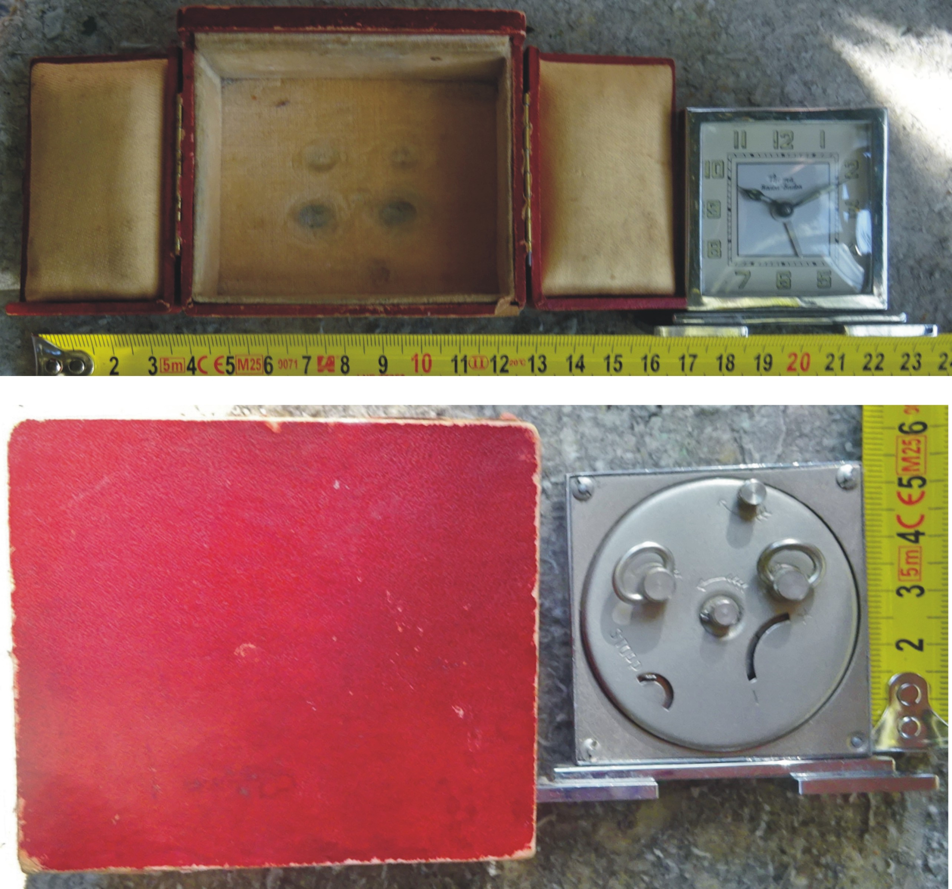 Kleiner orig. Reisewecker um 1920/30 – Bild 2