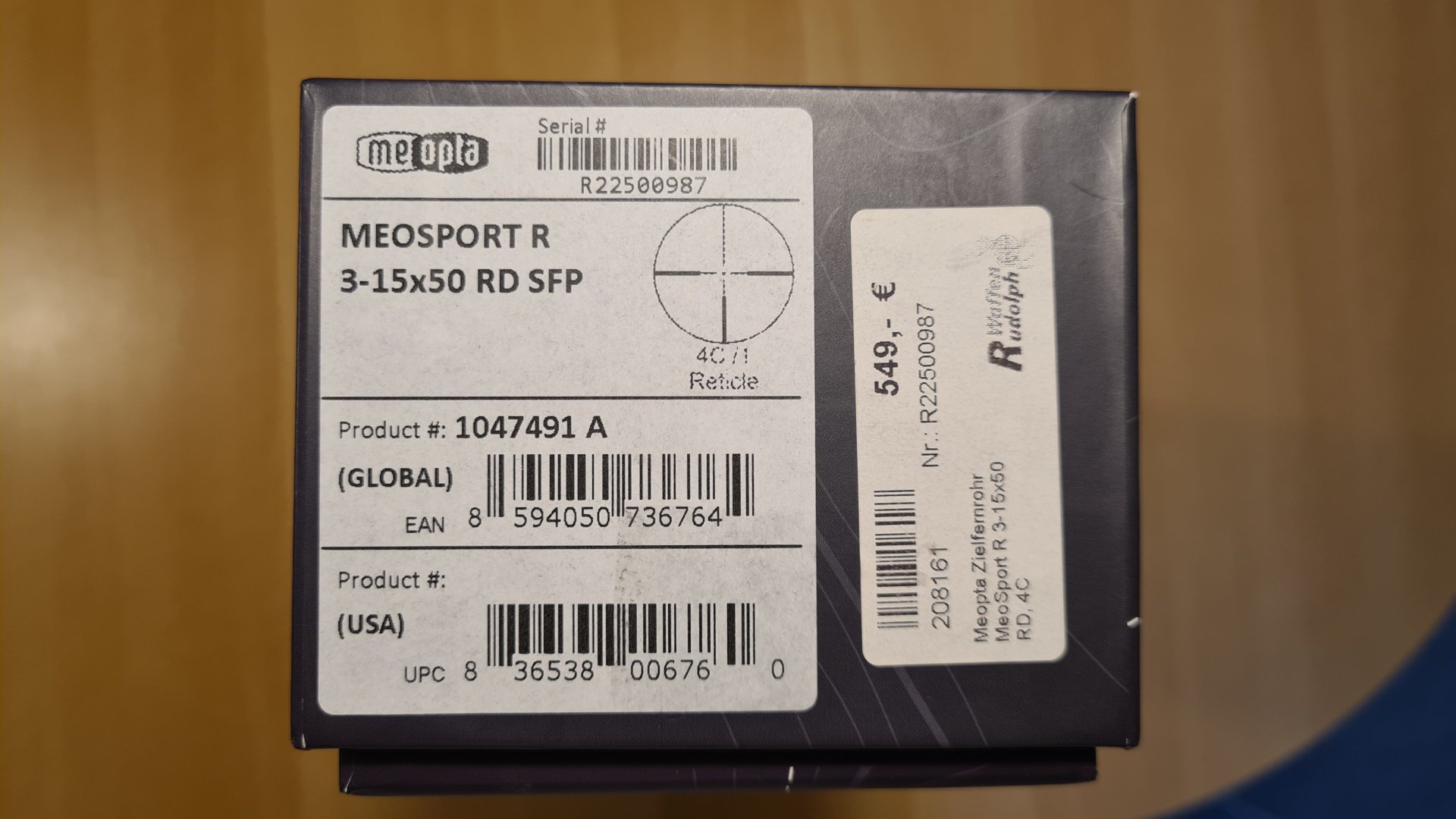 Meopta MEOSPORT R 3-15x50 RD SFP – Bild 3