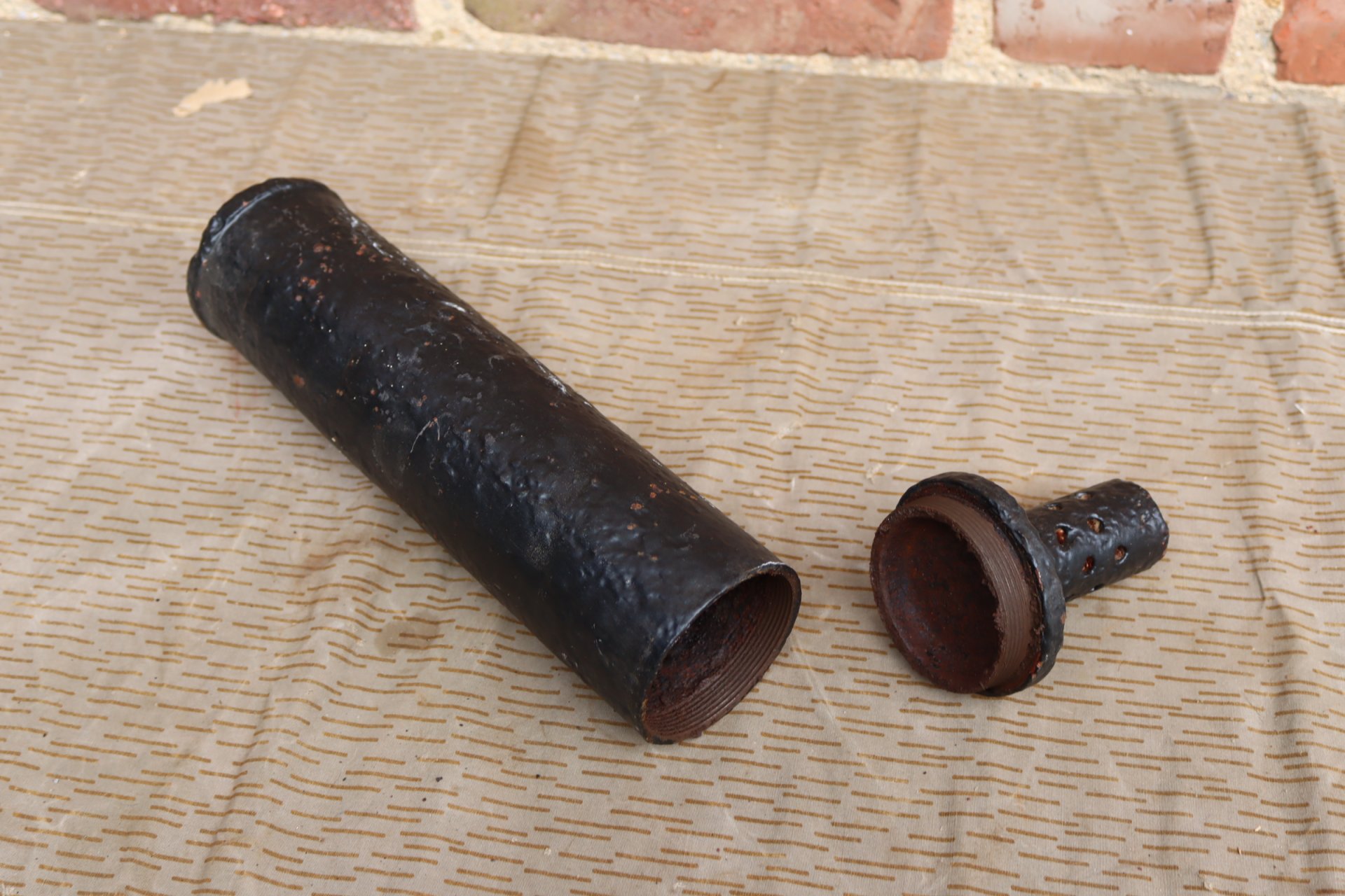 Britische Stokes Wurfgranate Mörsergranate 1.Weltkrieg Deko Munition – Bild 4