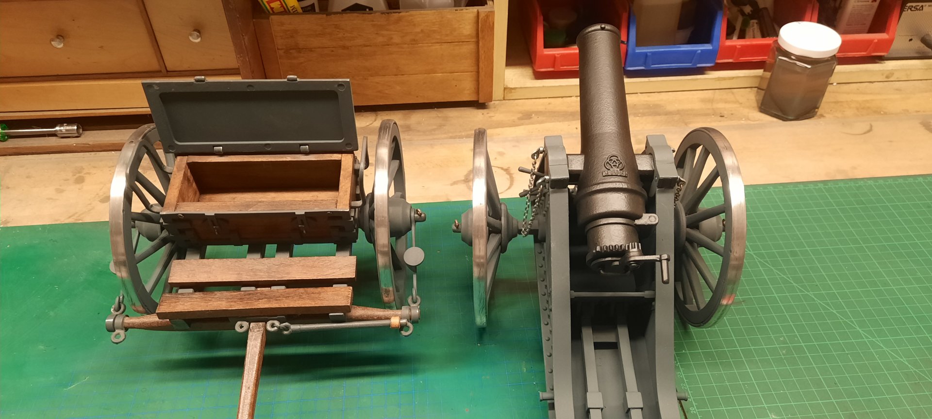 Haubitze aus Metall 1:10 als Modell – Bild 2