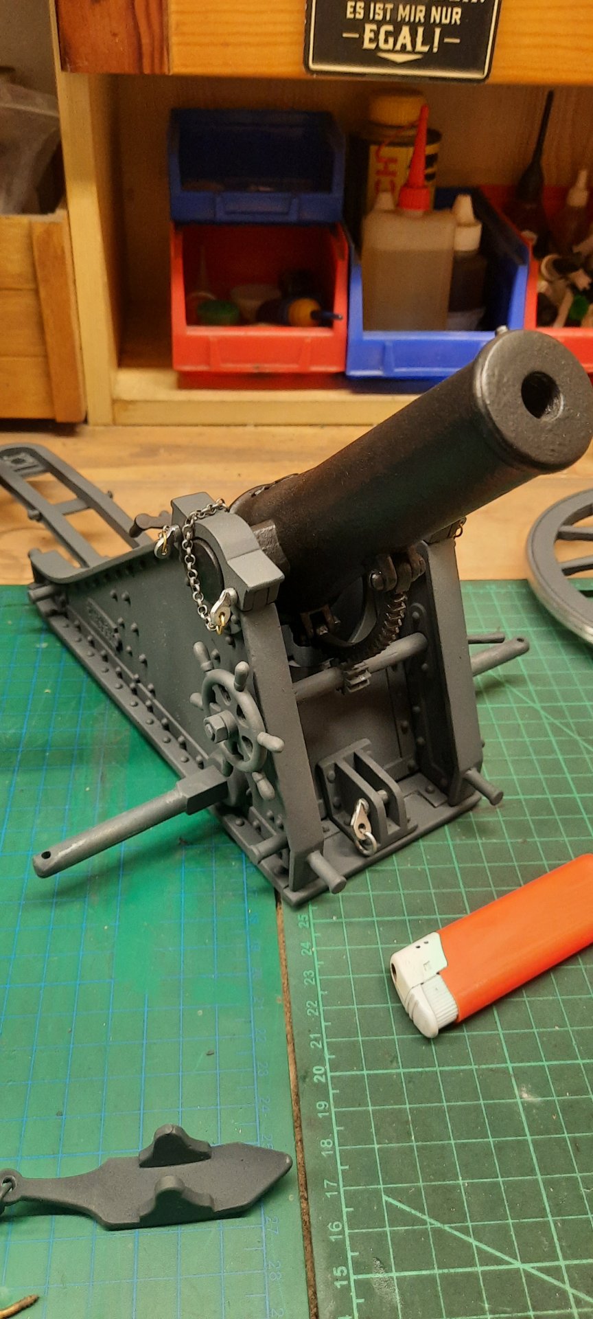 Haubitze aus Metall 1:10 als Modell – Bild 4
