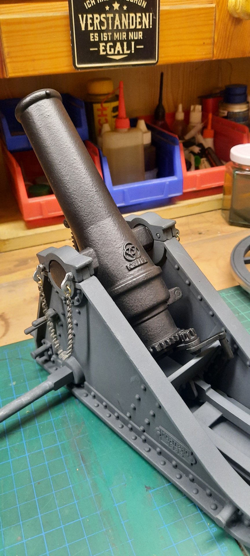 Haubitze aus Metall 1:10 als Modell – Bild 3