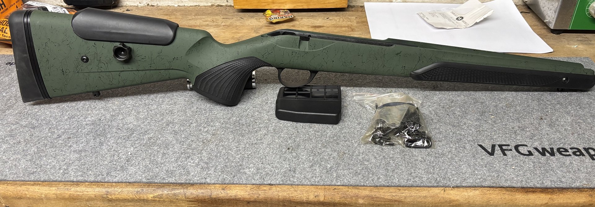 Tikka T3x Super Varmint RTG Schaft *Roughtech Grün* inkl. Magazin + Zubehör! *NEU* – Bild 1