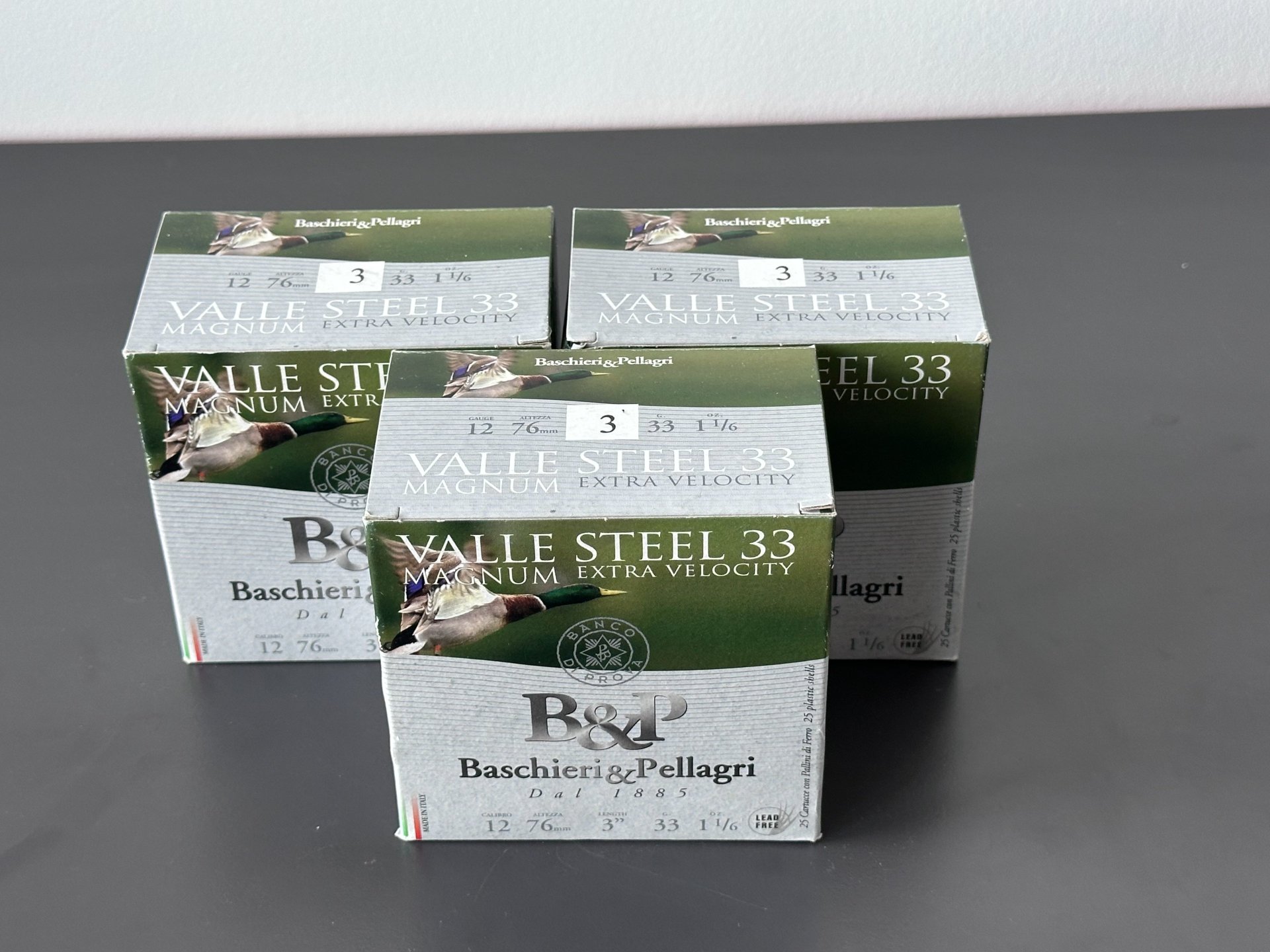 175 Schuss Schrotmunition Kaliber 12 (Stahlschrot) – Bild 1