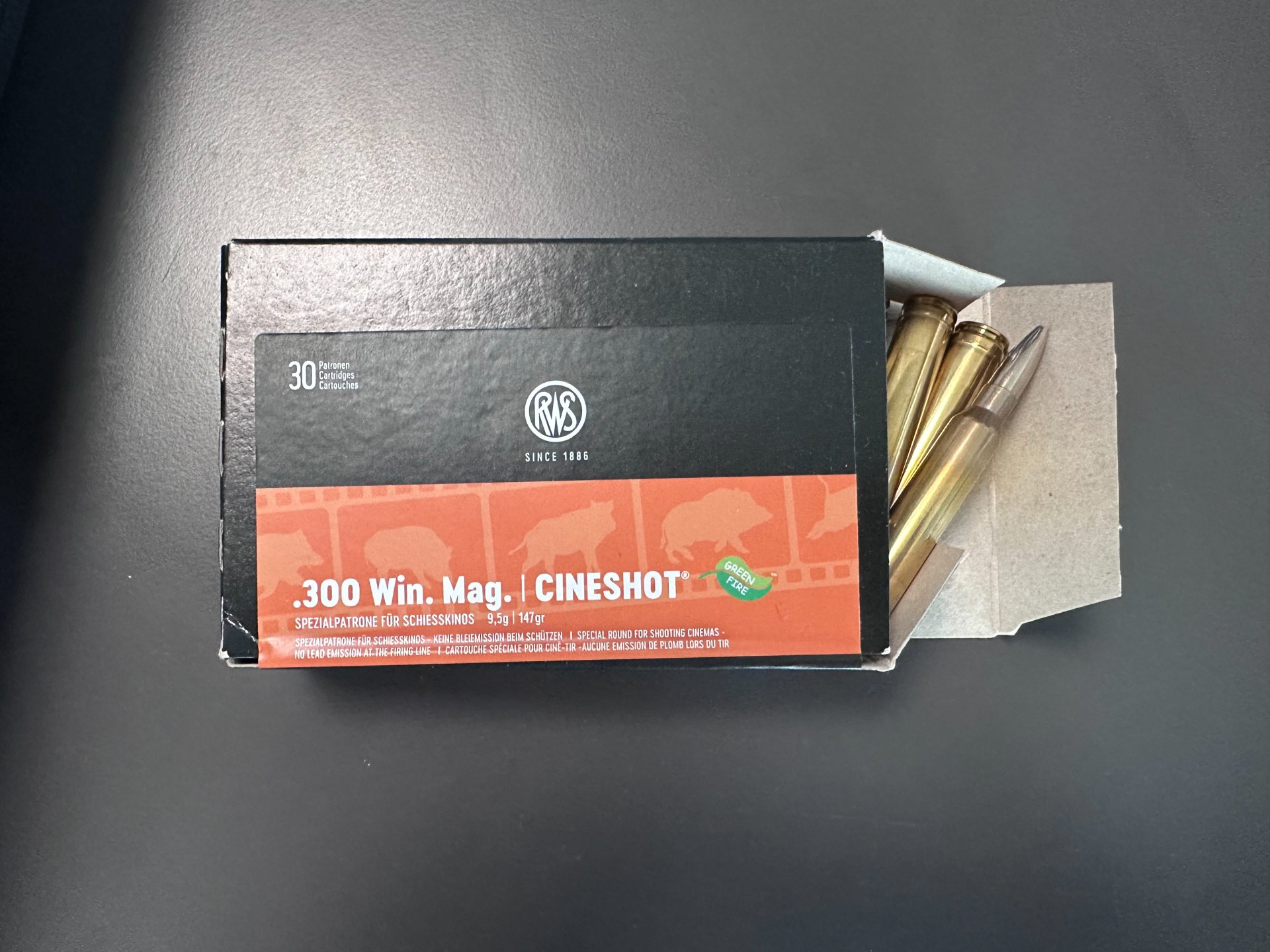 RWS .300 Win. Mag. Cineshot 9,5g/147grs. 29 Schuss – Bild 1