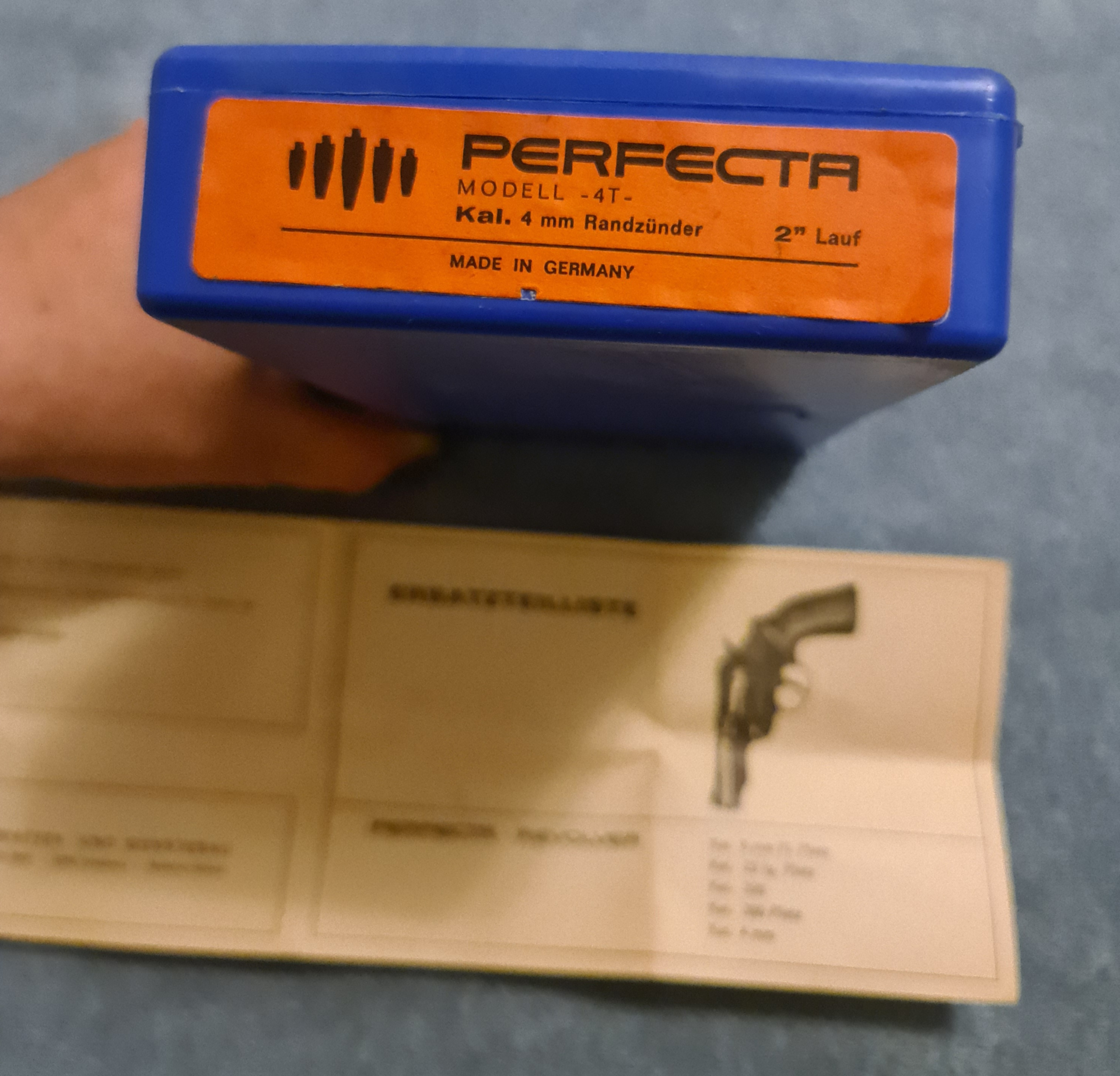 OVP Mayer & Söhne PERFECTA , Modell 4T + Anleitung, Karton , Original Verpackung – Bild 2
