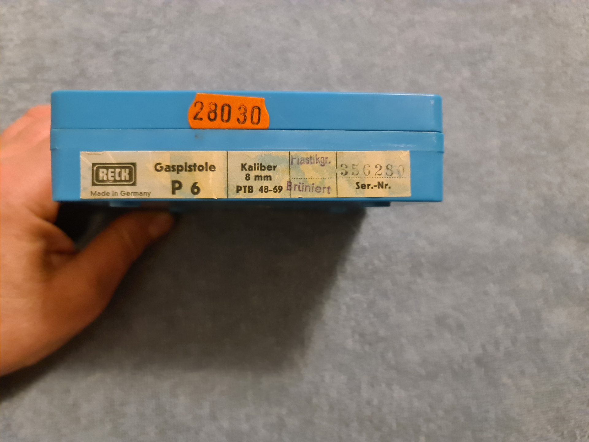 OVP Reck P 6 Karton , Original Verpackung – Bild 2