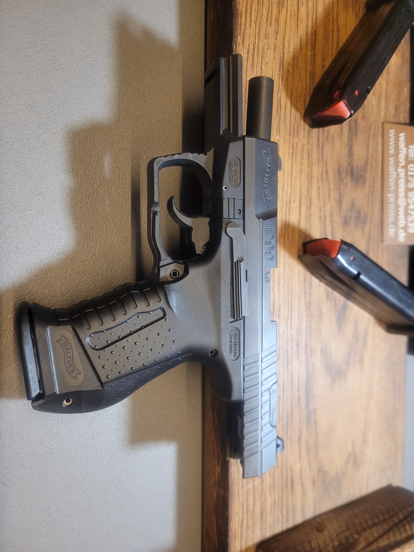 P99 AS Ambidex Entspanndrücker 9mmx19 Sammlerwaffe aus einer Sammlung – Bild 4