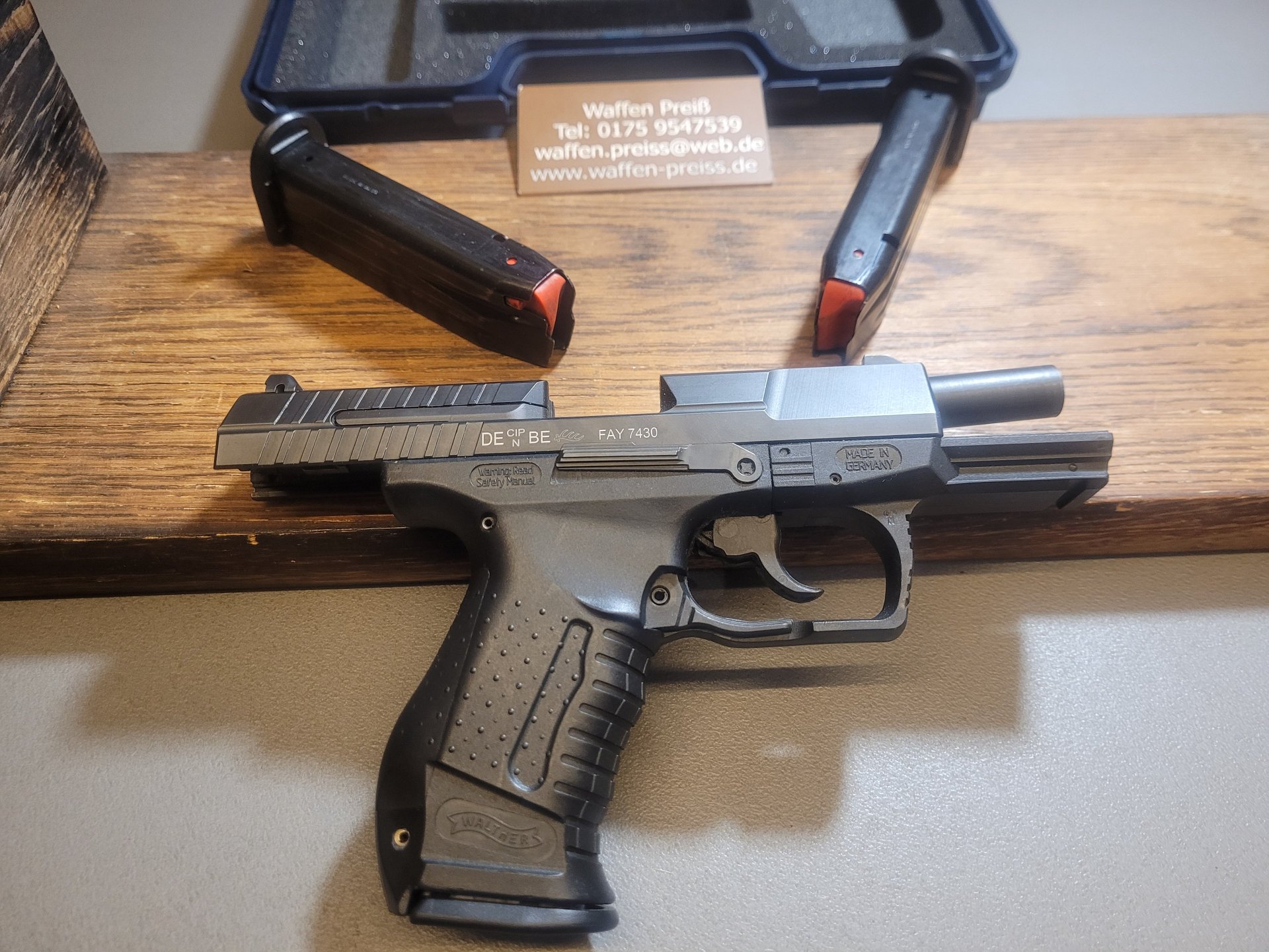 P99 AS Ambidex Entspanndrücker 9mmx19 Sammlerwaffe aus einer Sammlung – Bild 2