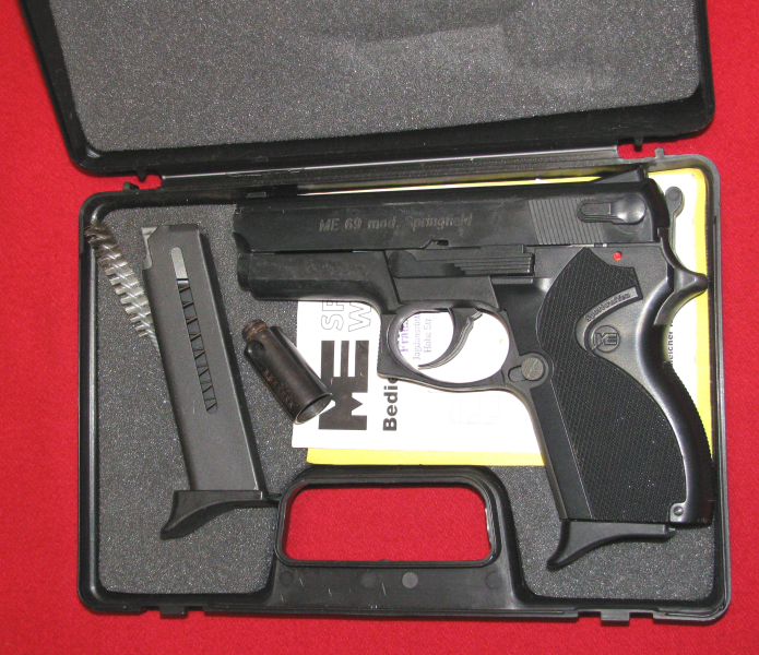 Melcher Schreckschuss- Pistole, eine Melcher ME 69 Mod. Springfield mit der PTB 679 in 9mm P.A.K – Bild 2