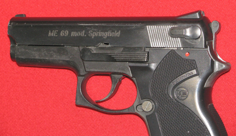 Melcher Schreckschuss- Pistole, eine Melcher ME 69 Mod. Springfield mit der PTB 679 in 9mm P.A.K – Bild 3