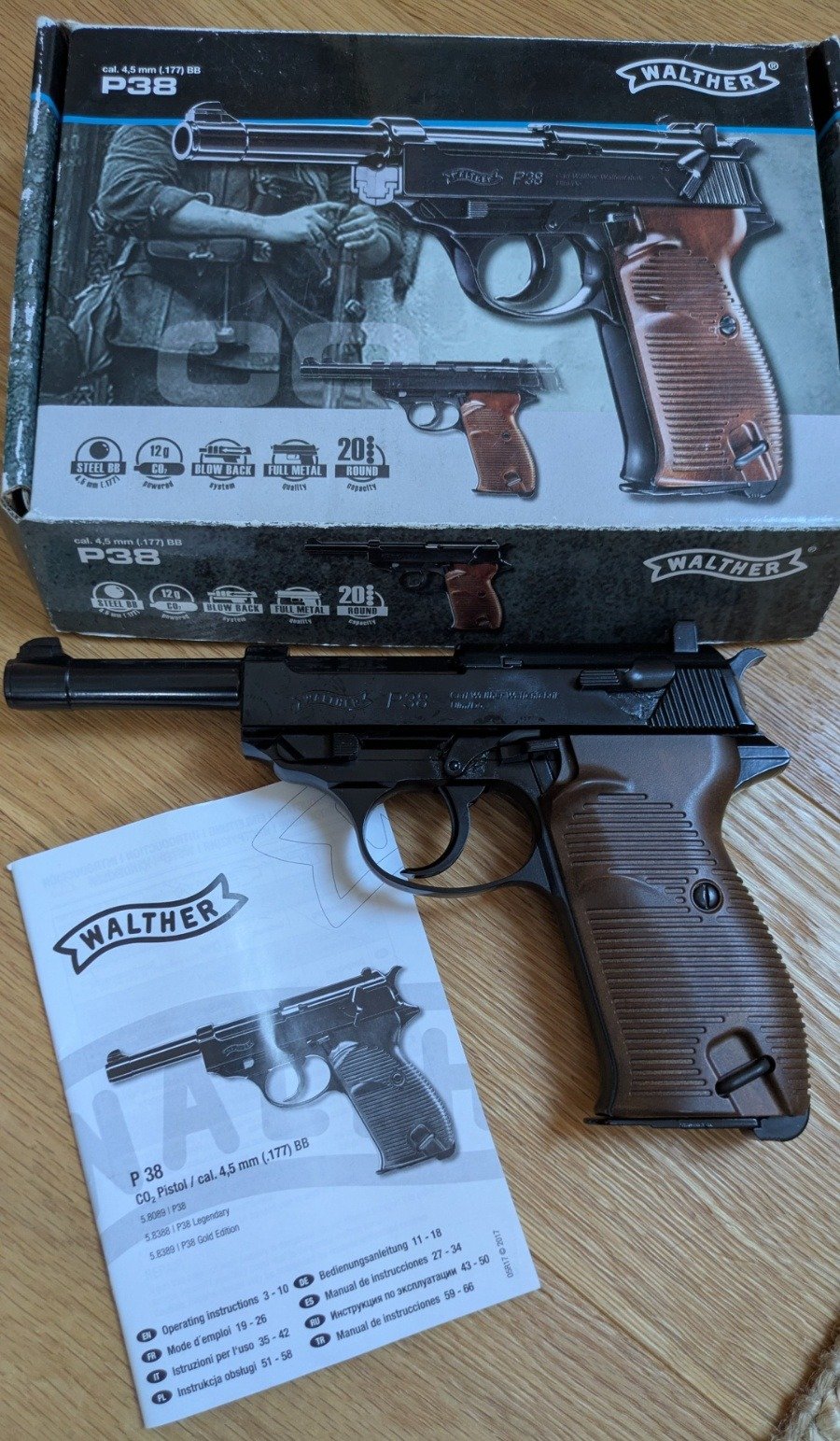 Walther CO2 Pistole P38 BlowBack BB – Bild 1