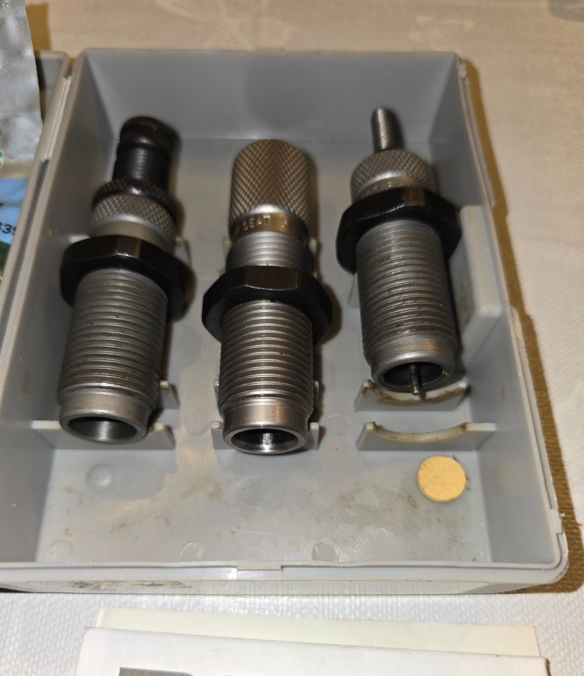 RCBS 3 teiliger Hartmetall Matrizensatz mit Hülsenhalter, Kaliber.500 S&W, .50 AE – Bild 3