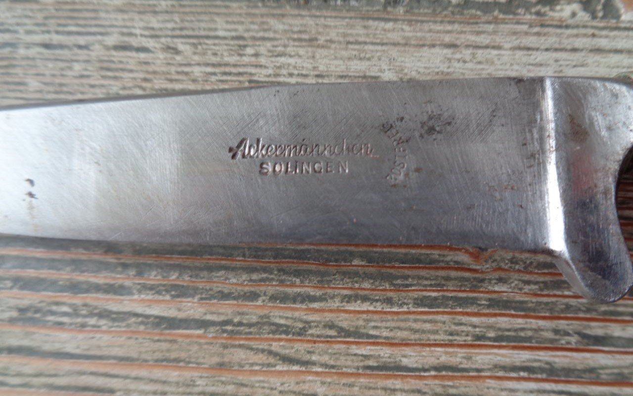 ALTER JAGDNICKER/JAGDMESSER MIT GRIFFSCHNITZEREI – Bild 4