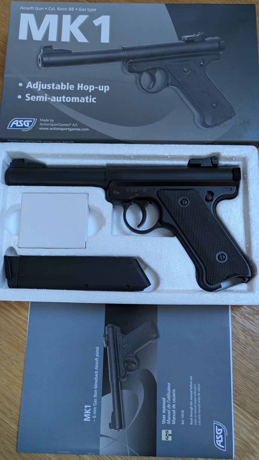 Pistole Airsoft Ruger MK1 Gaz Metal (ASG / KJ) neuwertig – Bild 1