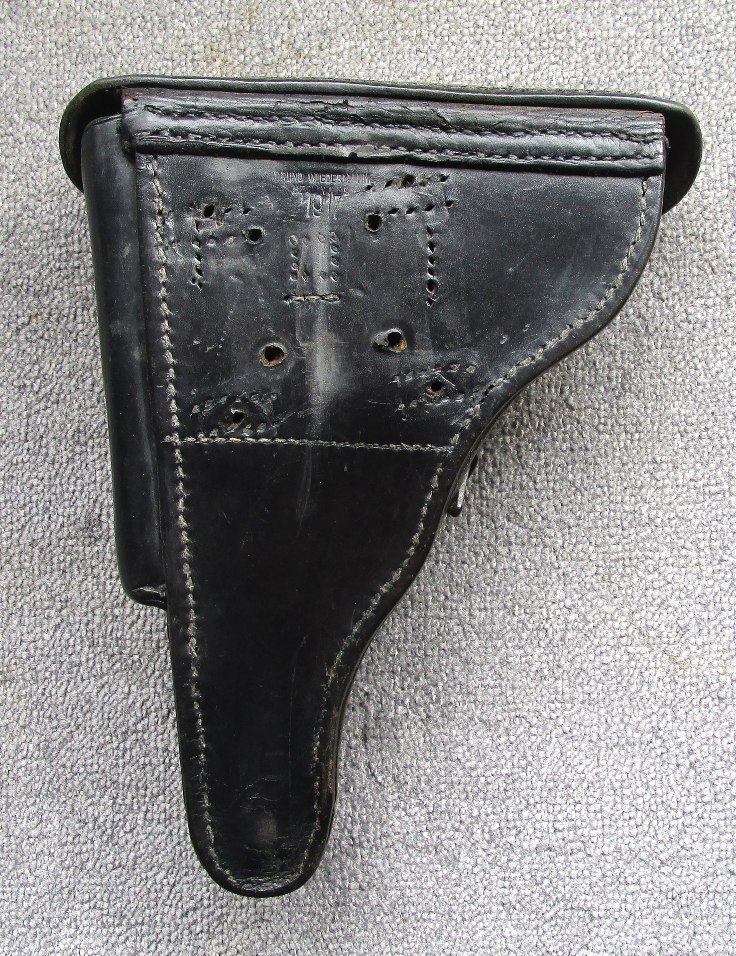Pistolentasche Holster Koffertasche für Pistole 08 P08 Bruno Wiedermann Berlin 1917 Polizei – Bild 2