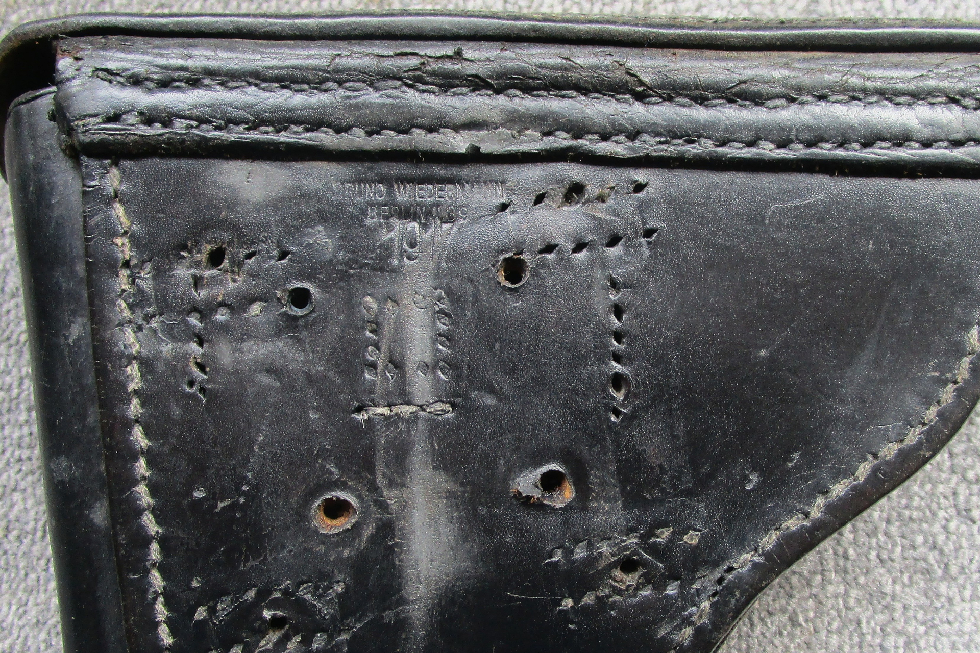 Pistolentasche Holster Koffertasche für Pistole 08 P08 Bruno Wiedermann Berlin 1917 Polizei – Bild 3