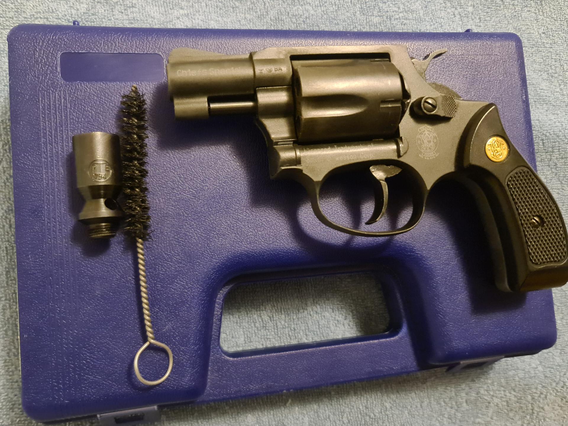 Smith & Wesson Chiefs Special Schreckschussrevolver, Kal.9mm RK mit der PTB 794 – Bild 2