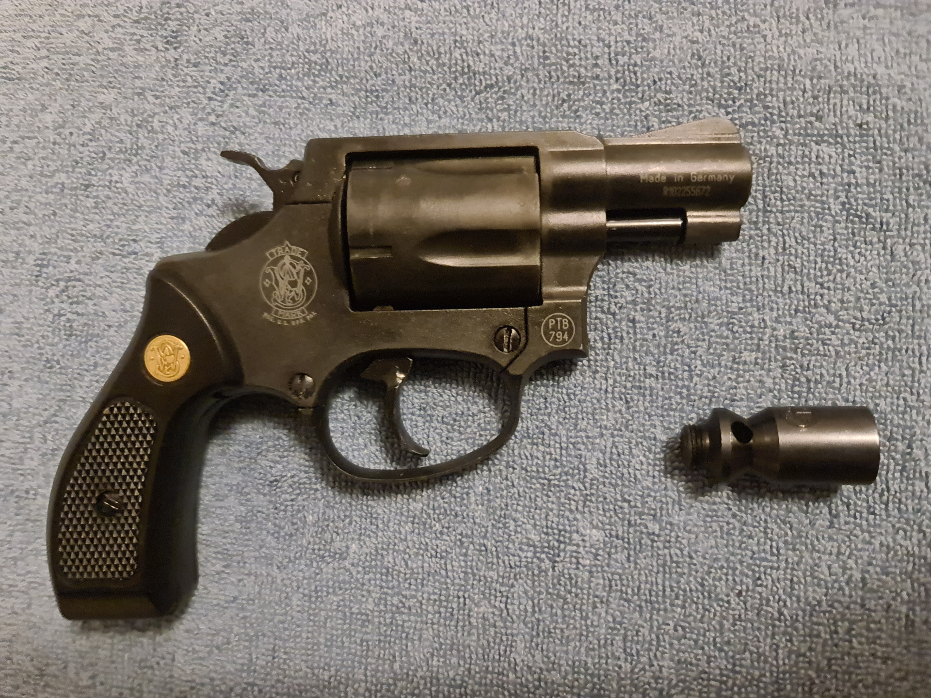 Smith & Wesson Chiefs Special Schreckschussrevolver, Kal.9mm RK mit der PTB 794 – Bild 1