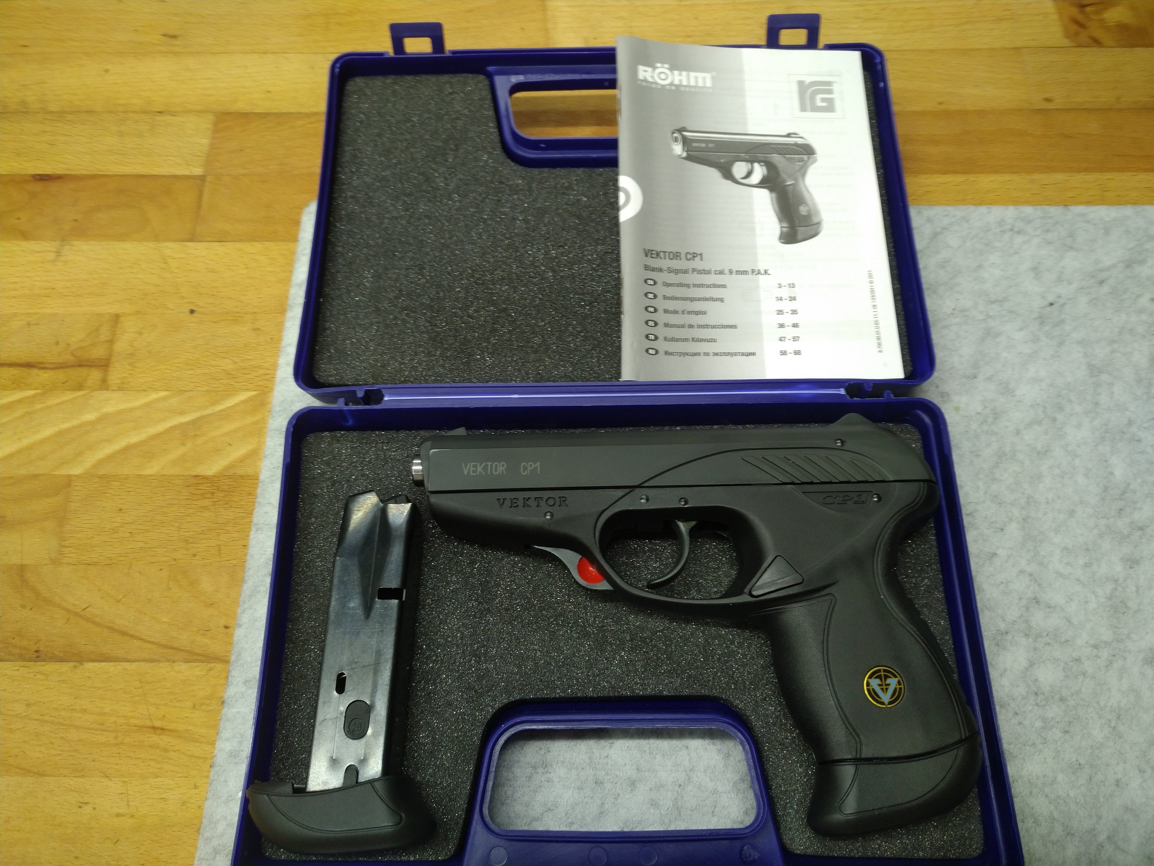 Röhm Vektor / Vector CP1 cal. 9mm PAK + 2. Magazin TOP – Bild 6
