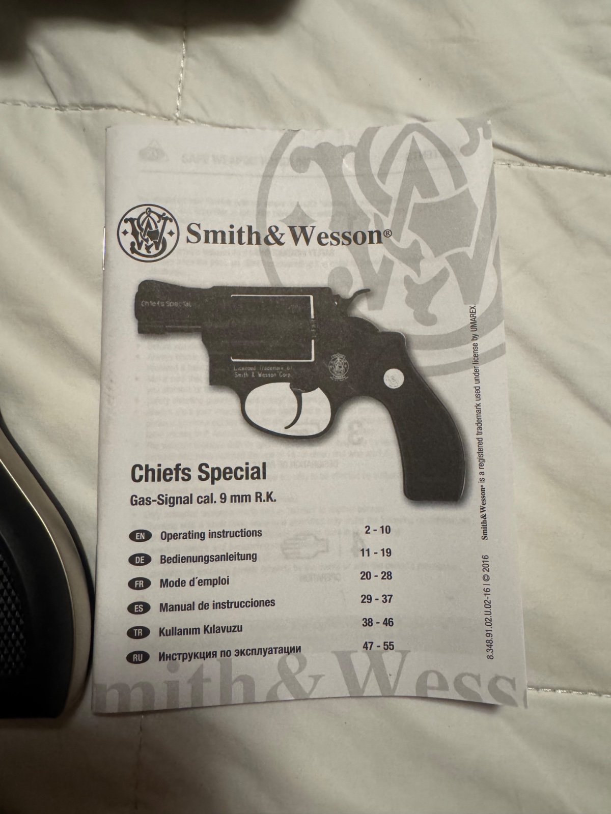 Smith & Wesson Chiefs Special Schreckschussrevolver 9mm R.K. vernickelt – Bild 2