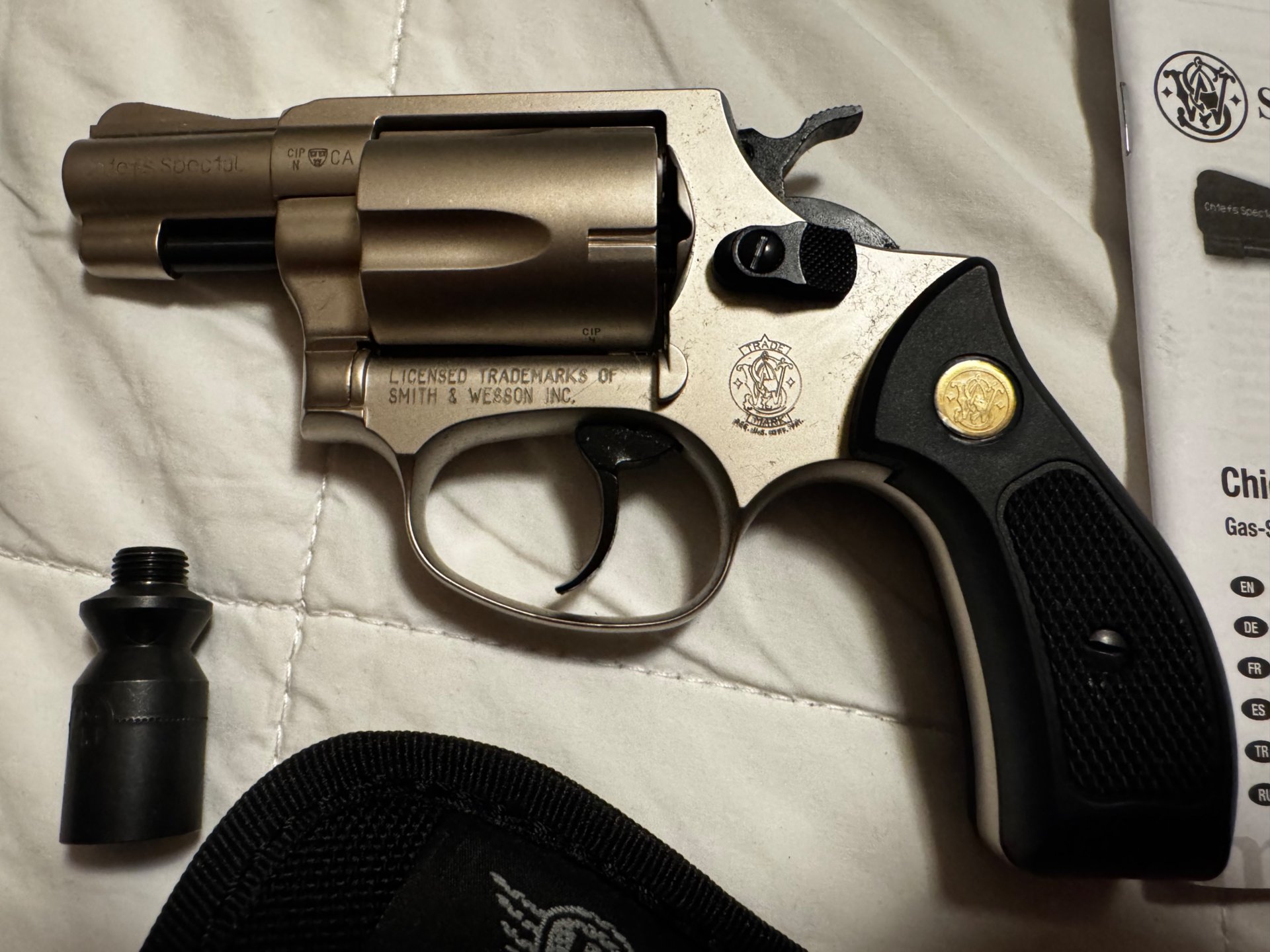 Smith & Wesson Chiefs Special Schreckschussrevolver 9mm R.K. vernickelt – Bild 3