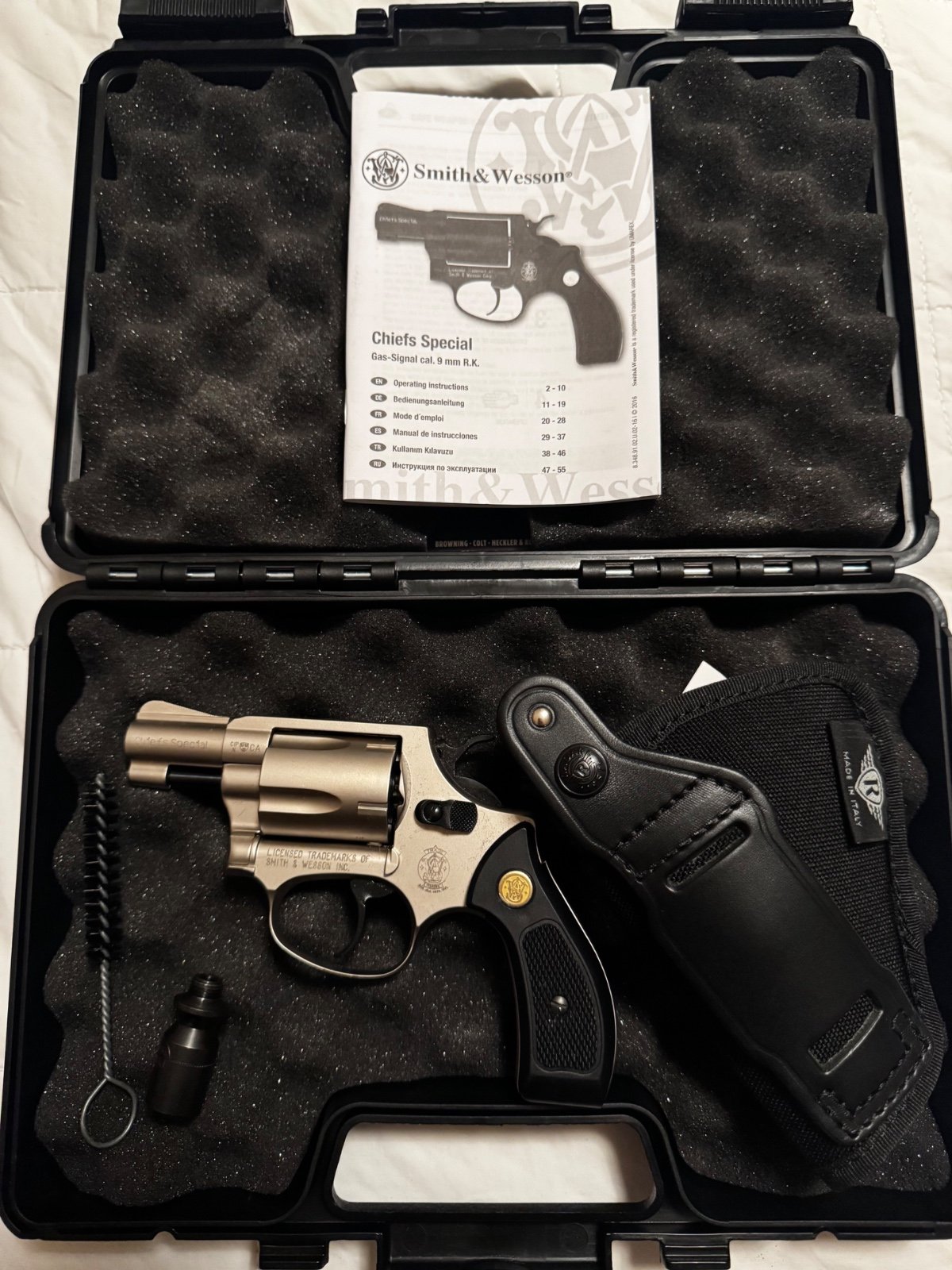 Smith & Wesson Chiefs Special Schreckschussrevolver 9mm R.K. vernickelt – Bild 5