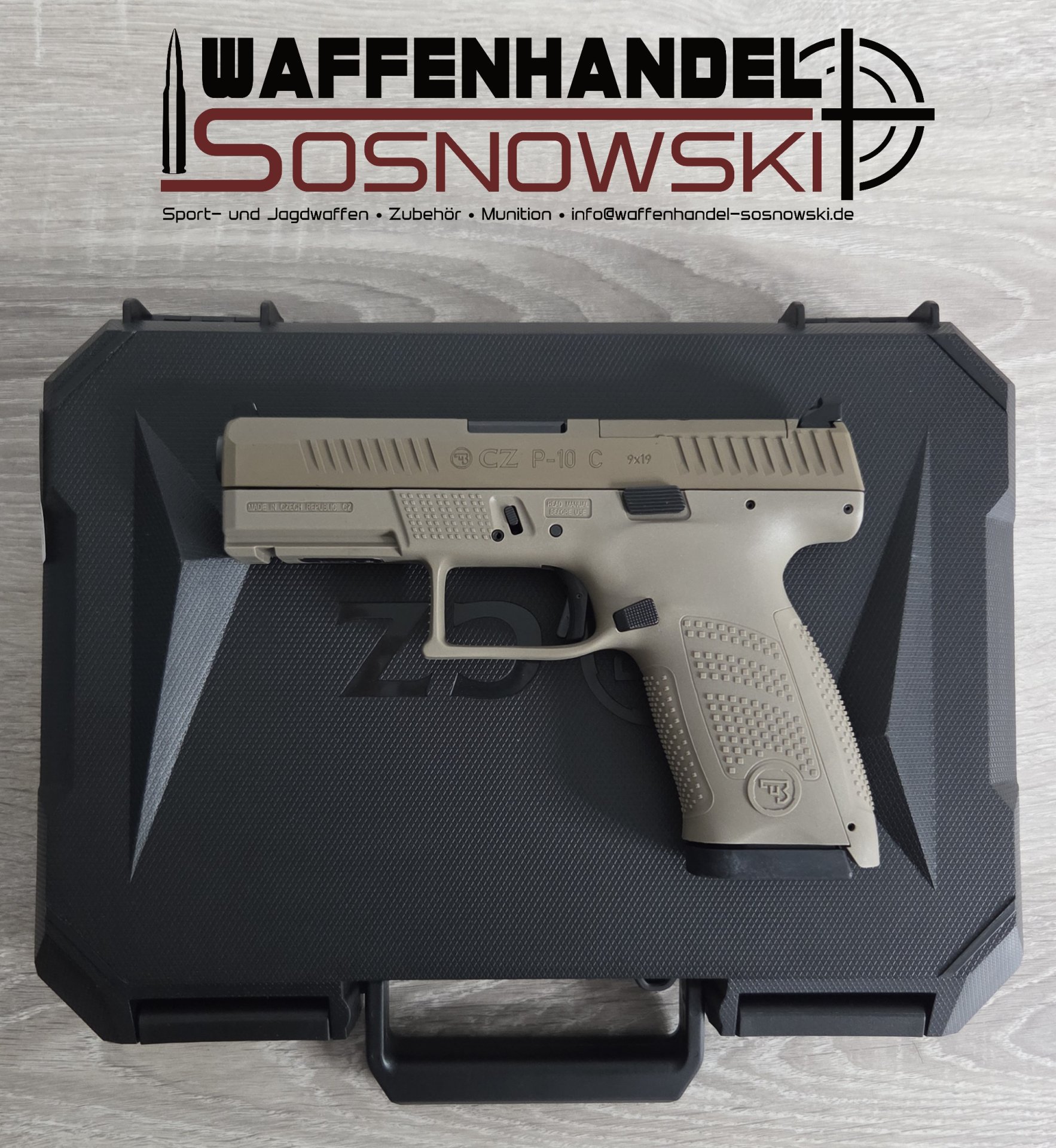 Pistole CZ P-10 C OR FDE 9mm Luger – Bild 1