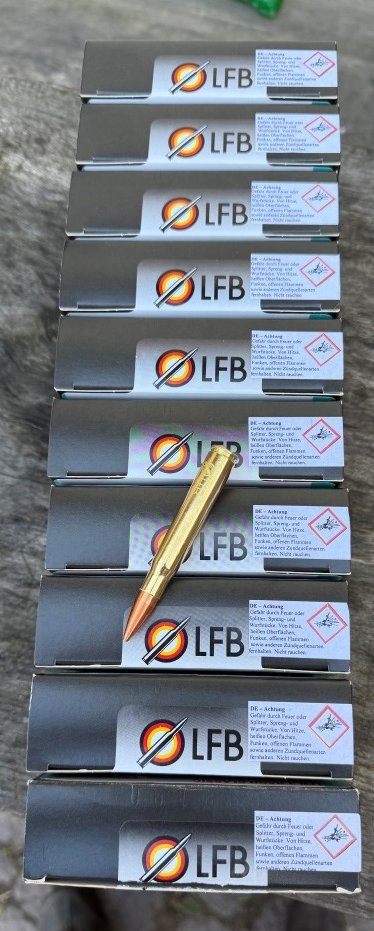 Munition LFB Labor für Ballistik 8x64S 100 Schuss 10 Schachteln – Bild 1