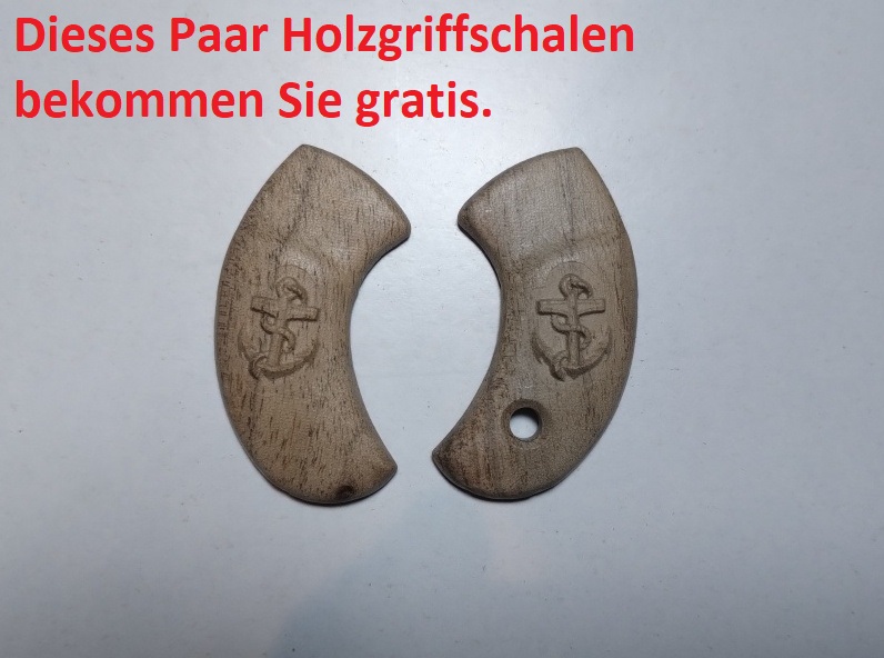 2 Paare Holzgriffschalen für Röhm Little Joe (blank+Fischschuppen) mit Bonus! – Bild 3