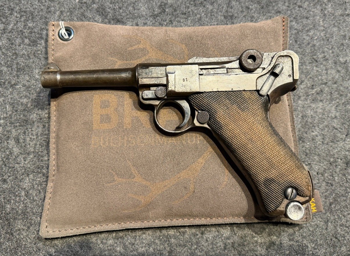 Pistole 08 (P08) – Mauser 1939 – Herstellercode 42 – nummerngleich inkl. Magazin – Sammlerwaffe – Bild 1