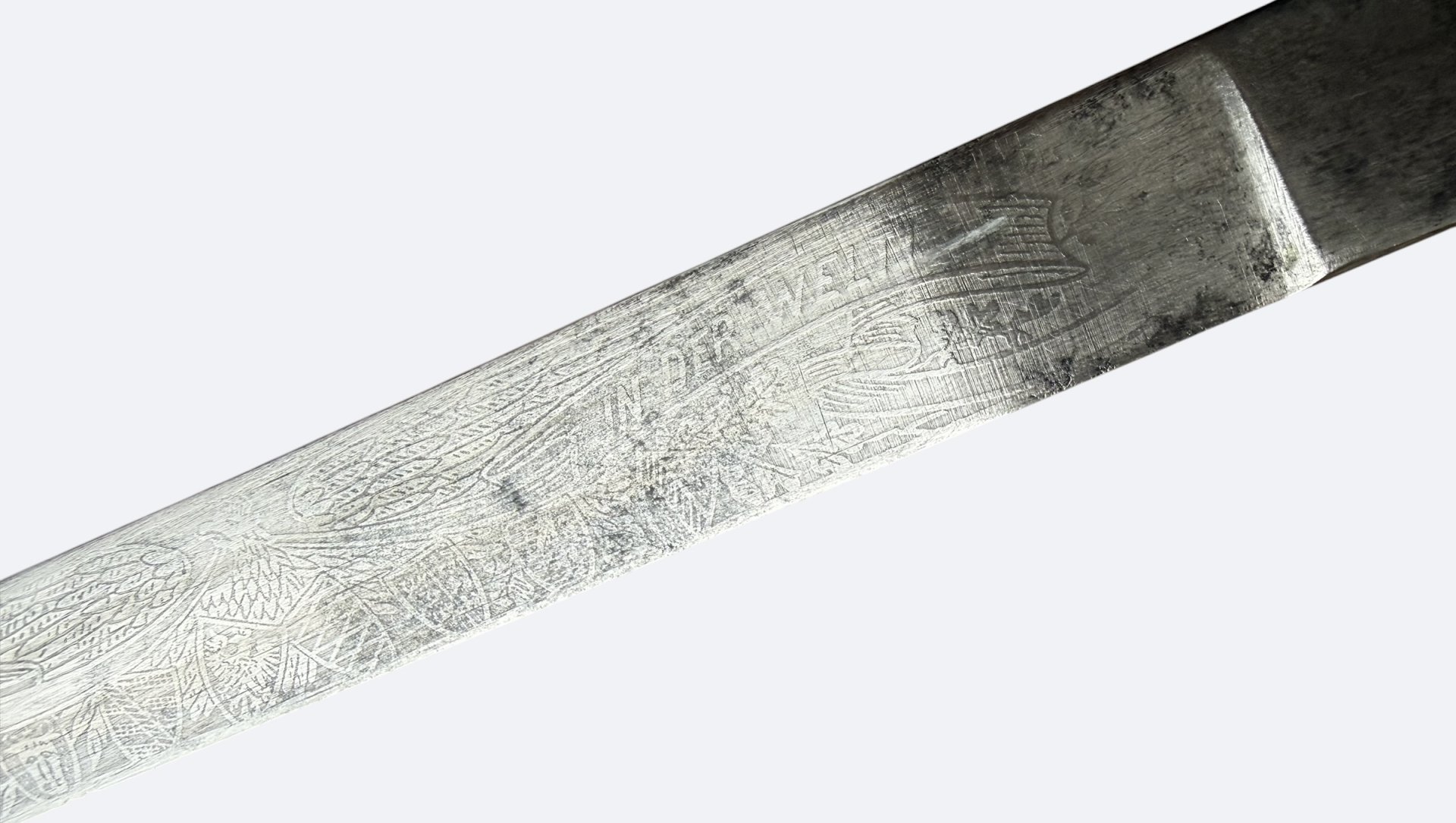 PREUSSEN BAJONETT SEITENGEWEHR M 1871 MIT KLINGENÄTZUNG – Bild 4