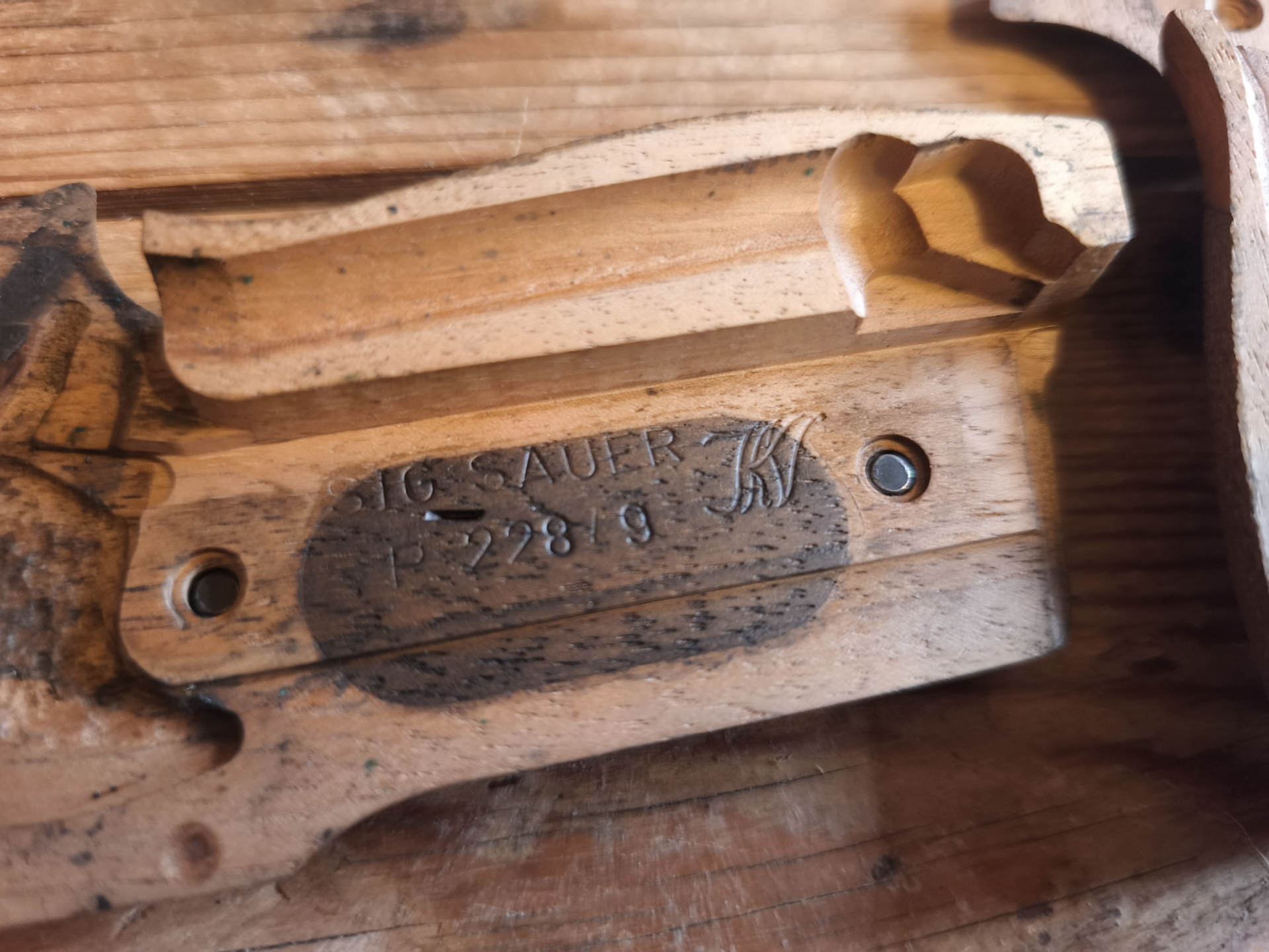 Nill Griffe Griffschalen Griffstück - P228 P229 Holz Sig Sauer – Bild 3