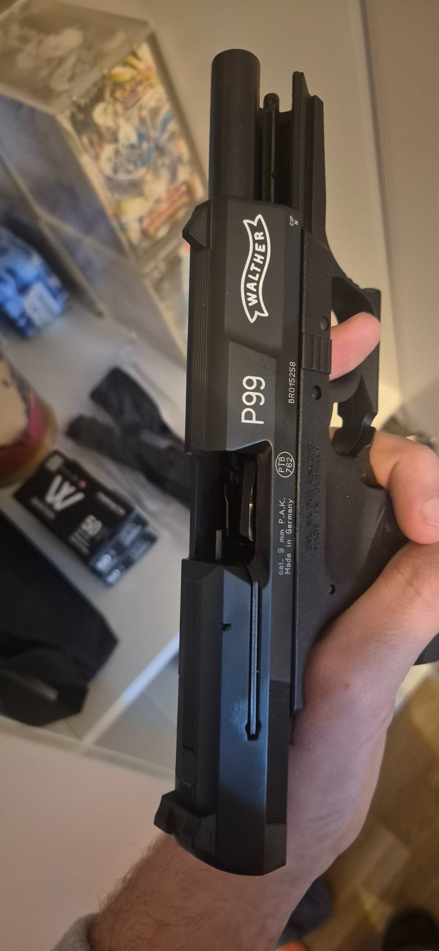 Walther P99 Schreckschusswaffe – Kal. 9 mm P.A. Knall – KOMPLETTSET unbenutzt – Bild 7