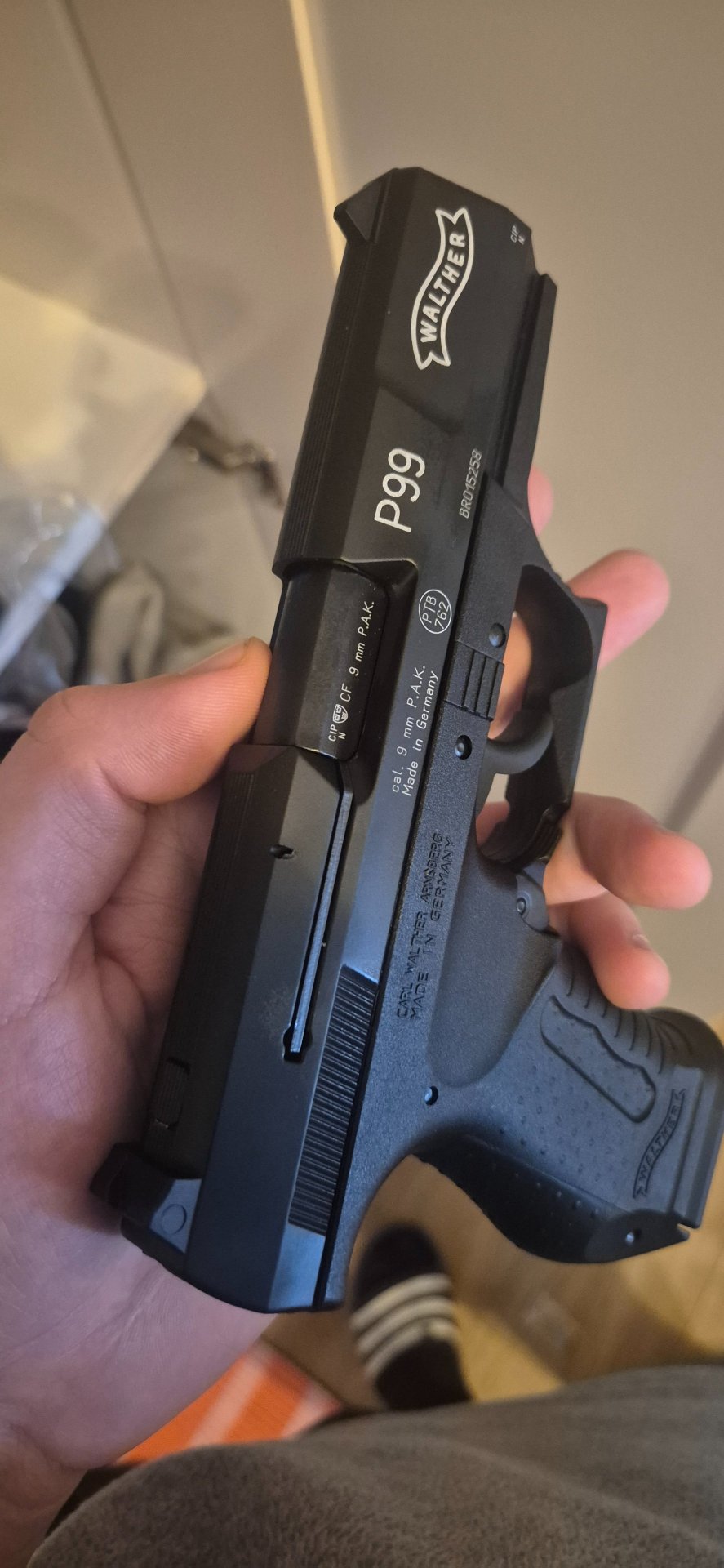 Walther P99 Schreckschusswaffe – Kal. 9 mm P.A. Knall – KOMPLETTSET unbenutzt – Bild 9