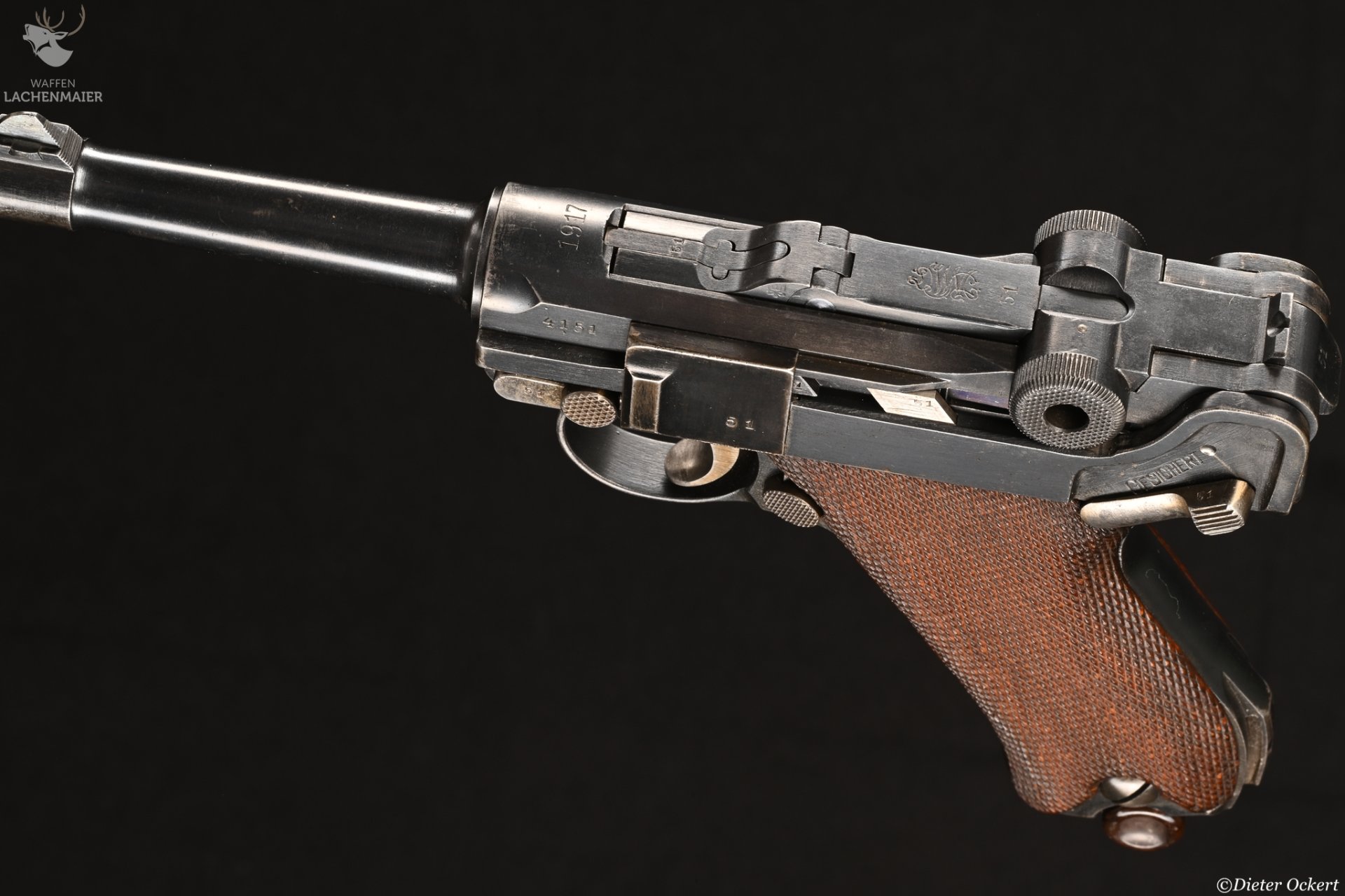 DWM 08 Parabellum 1917 Kaliber 7,65mmLuger – Bild 2