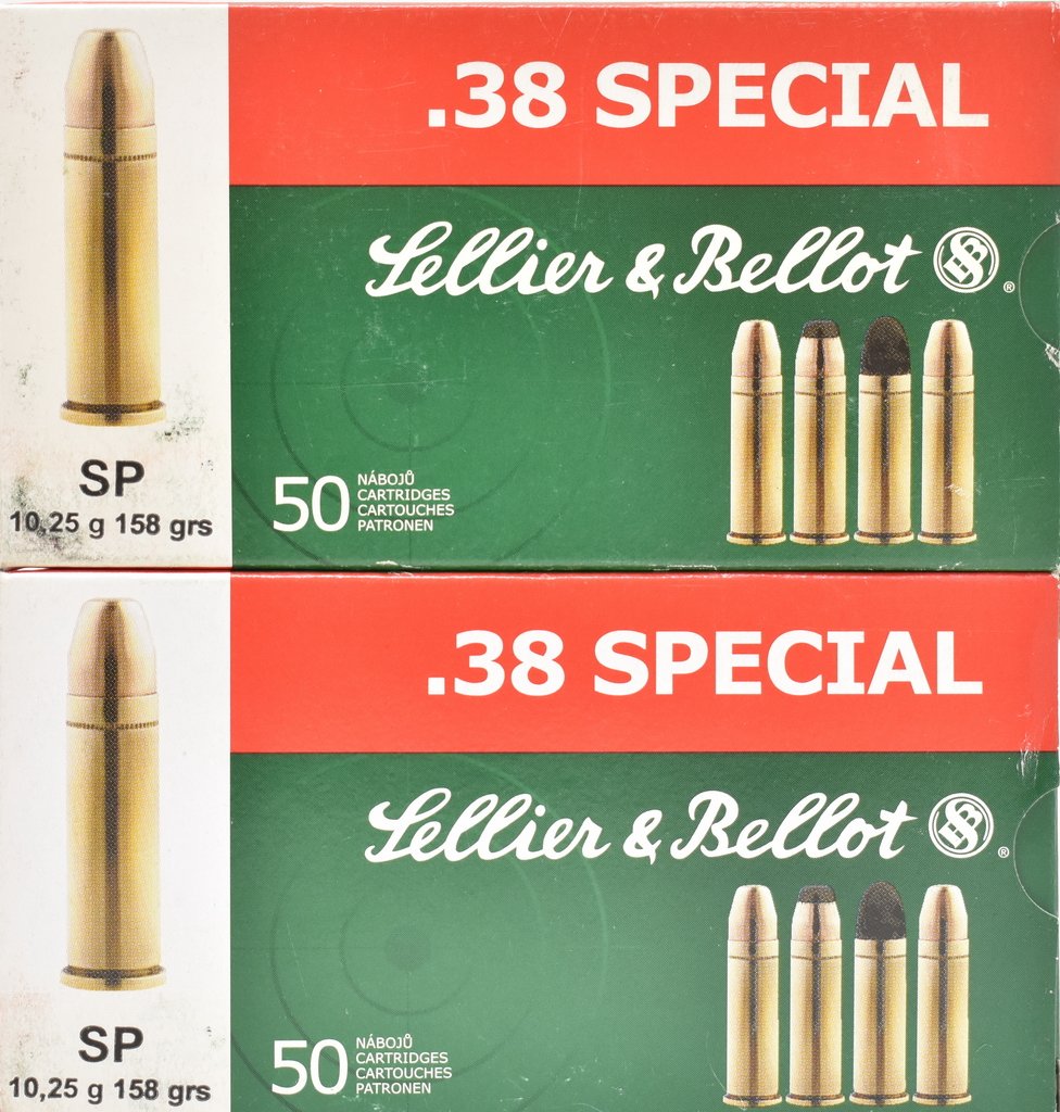 100 S&B Patronen Kaliber .38 Spezial Soft Point 158gr. – Bild 2