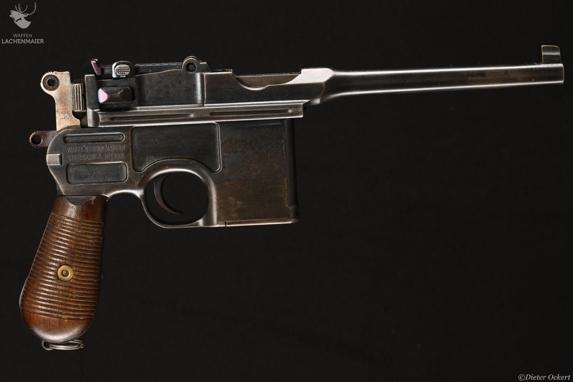 Mauser C96 im Anschlagkasten Kaliber 7,63mmMauser – Bild 2