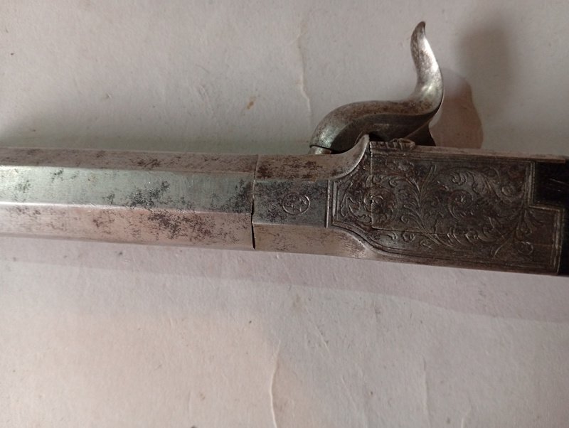 Superbe paire de pistolets de salon / de tir à percussion (Époque XIXe siècle) – Bild 4