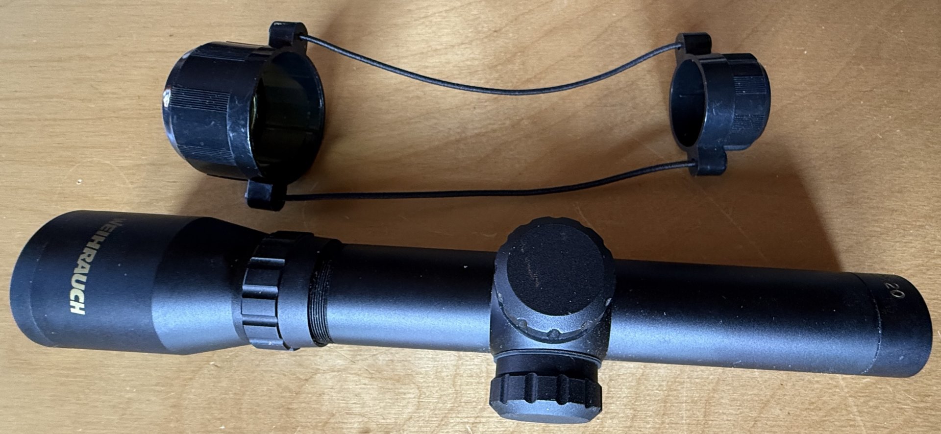[QB] ZF Weihrauch 2x20 Pistolenzielfernrohr, Länge: ca. 205 mm, Abs. 30/30 ,Länge: ca. 210 mm, Mitte – Bild 1
