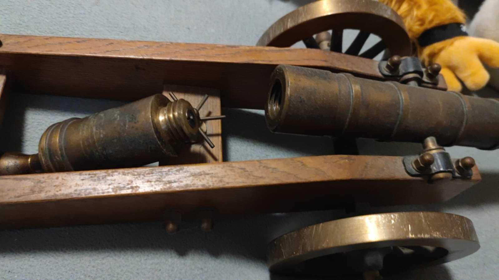 Kanone 6mm platzt Stahl und holz Sammlerstück Unikat – Bild 12