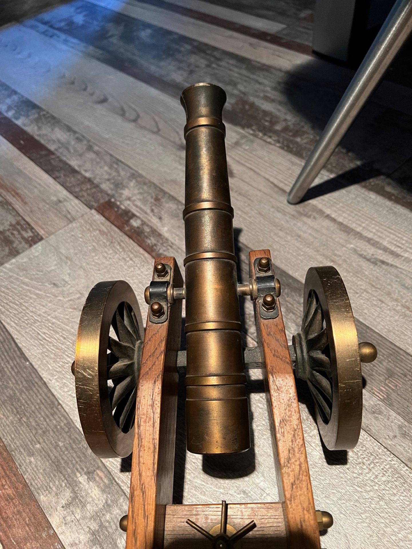 Kanone 6mm platzt Stahl und holz Sammlerstück Unikat – Bild 6