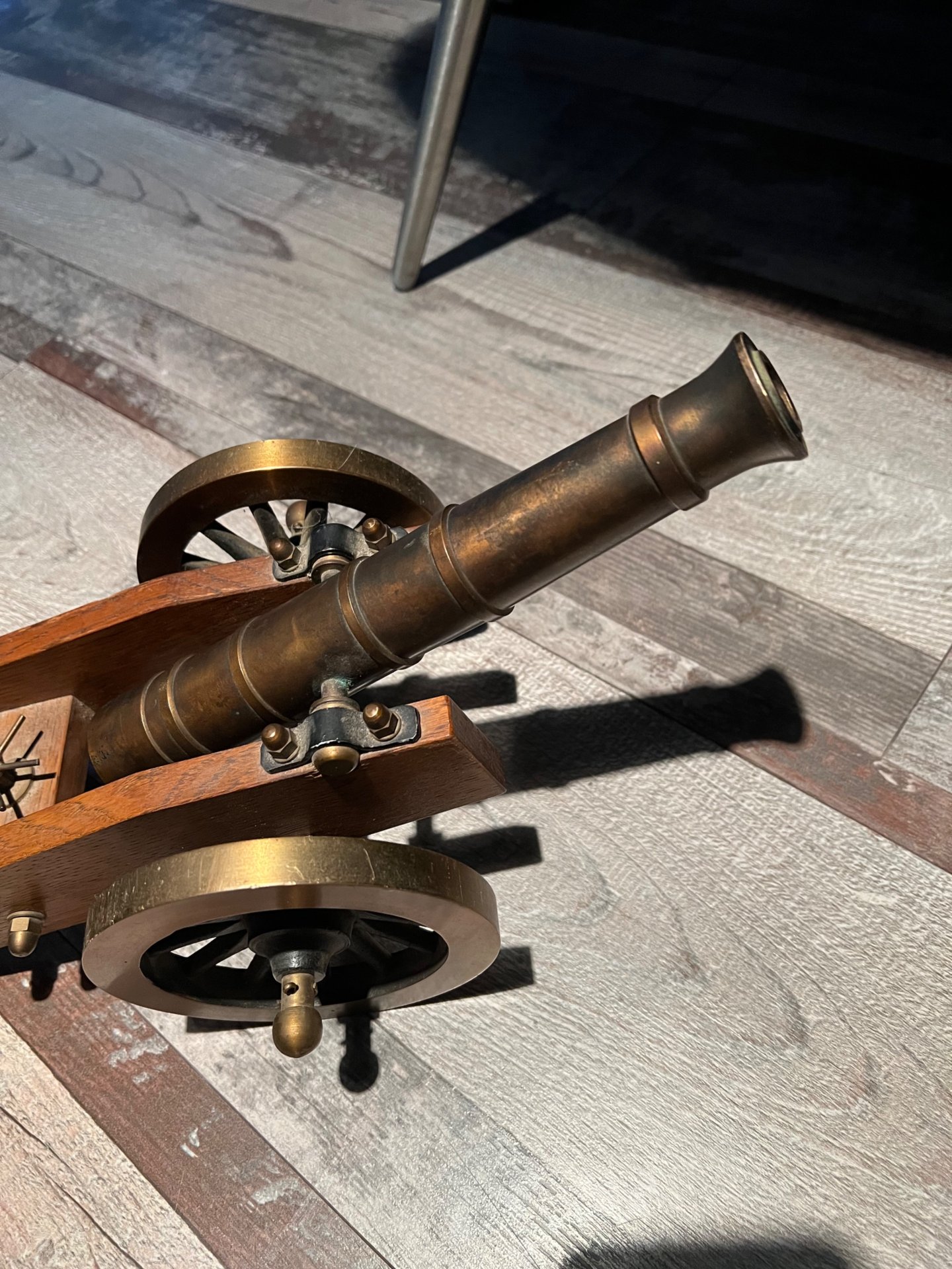 Kanone 6mm platzt Stahl und holz Sammlerstück Unikat – Bild 10