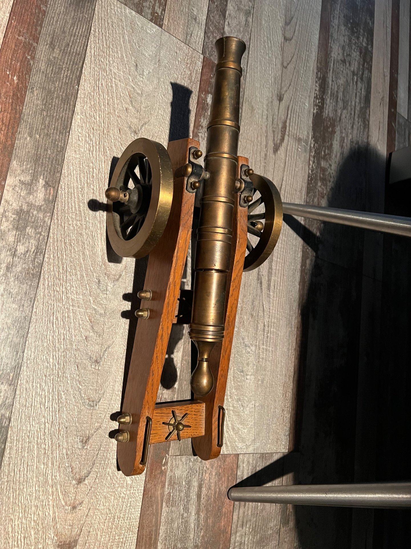 Kanone 6mm platzt Stahl und holz Sammlerstück Unikat – Bild 1