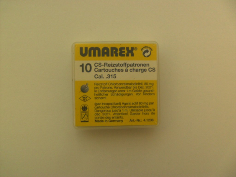 CS-Reizstoffpatronen Umarex PTS CS .315 (8x17) – Bild 1