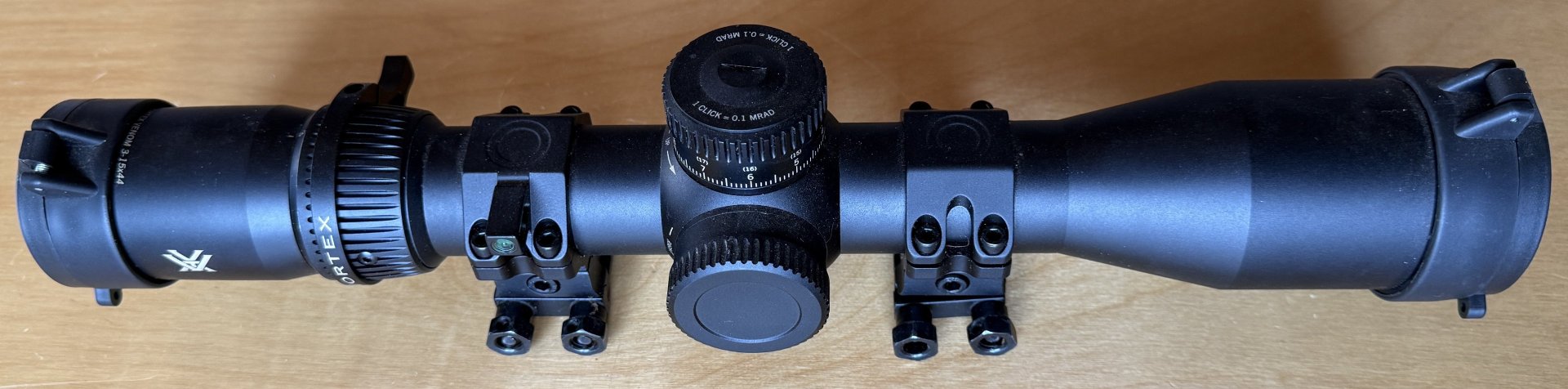 Vortex Zielfernrohr Venom 3-15x44, Abs. EBR-7C, Mittelrohr Ø 34mm, Montagehöhe verstellbar von 18 – – Bild 1