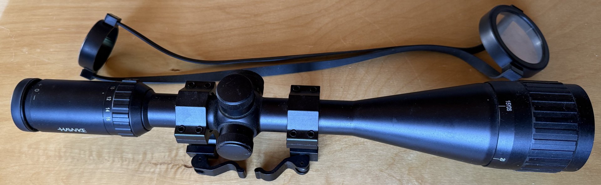 ZF Hawke VANTAGE 4-16x50 AO, Abs. MIL DOT, beleuchtet rot u. grün, mit Ringmontagen für Picatinny-/W – Bild 1